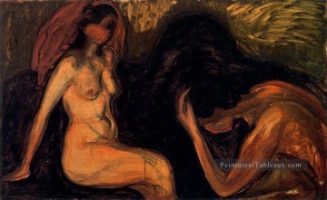 homme et femme 1898 Edvard Munch Peinture à l'huile